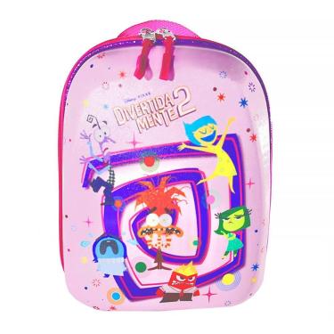 Imagem de Mochila Infantil Escolar Divertida Mente Roleta Rosa 3862BX24 - Diplomata