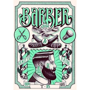 Imagem de Placas Decorativas Barbearia Barber Shop Cabelo Cabeleireiro Diversas 