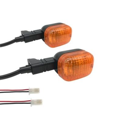 Imagem de SPNUVR 2 peças de luzes indicadoras de seta traseiras de motocicleta para Yamaha BWS 50 100 125 ZUMA/50F/50 FX ZUMA 125 (âmbar)