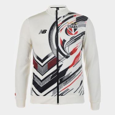 Imagem de Jaqueta São Paulo 25/26 Pré-Jogo New Balance Masculina, Off white, M