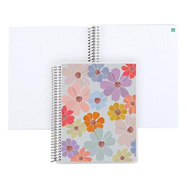Imagem de Erin Condren Caderno espiral de 21,6 cm x 28 cm - Cosmos coloridos. Caderno de anotações e escrita em grade de 160 pontos. Papel moicano grosso de 36 kg. Adesivos incluídos