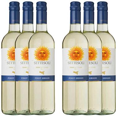 Imagem de Kit 6x Vinho Branco Italiano Settesoli Pinot Grigio 2019