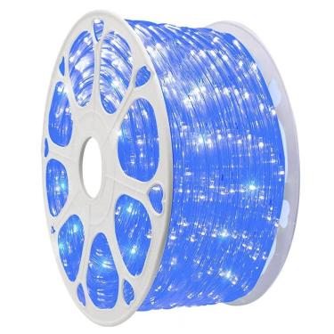 Imagem de Fita Led SMD Dupla Face Rolo 100 Metros Azul Luz Direta Iluminaçao Decoraçao Casa Perfil Sanca