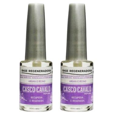 Imagem de Kit 2 Base Regeneradora Casco Cavalo 8Ml - Trop Care