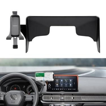 Imagem de Autorder Suporte De Telefone Para Carro Para 2022 2023 2024 2025 Honda Civic Acessórios Tela De Ventilação De Ar De 9" Com Tela Sensível Ao Toque Clipe Fixo Suporte Para Celular Com Viva-Voz Rotação