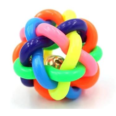 Imagem de Bolinha Trançada com Guizo para Pets, 6,5 cm, Linha Premium – Brinquedo Interativo e Durável para Cães e Gatos (Pequeno Porte ou Filhotes)