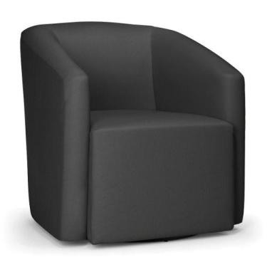 Imagem de Kit 2 Poltronas Stella Max material sintético Base Giratória - D'rossi