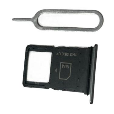 Imagem de zhxchzhi Suporte para cartão SIM OEM + pino compatível com Motorola Moto RAZR 2024 XT2453 XT2453-3 peças cinza