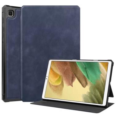 Imagem de Zrengp Capa para tablet Samsung Galaxy Tab A7 Lite 8,7 polegadas T220 T225 T227, capa de couro ultrafina e leve com suporte para Galaxy Tab A7 Lite 8.7 versão 2021 SM-T220 SM-T225 SM-T227 (azul