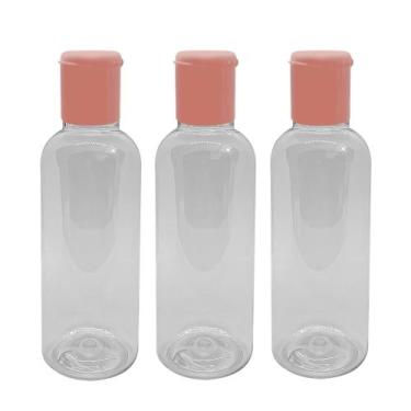 Imagem de 50 Frascos 120ml Flip Top -Frasquinhos Pet Tampa Flip - RCO