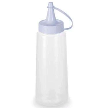Imagem de Bisnaga Plástica Flexível 250ml para Molhos Maionese Caldas Cremes Tam