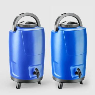 Imagem de Kit com 2 Botijões Térmicos 12L Incess Blue Invicta, Único