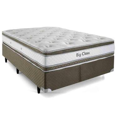 Imagem de Cama Box Herval King Alto Suporte Big Class, 71x193x203 cm, Molas Conf