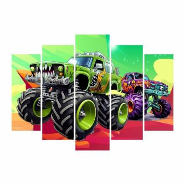 Imagem de Kit Decoração Festa Aniversário Monster Truck Caminhão Race