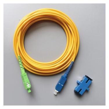 Imagem de Equipamento de comunicação 3m SC/APC-SC/UPC Fibra Opitca Patch Cord Fiber Optics Indoor FTTH Extension Cable Fibre Optic Cable For Internet Jumper Cable Jumper de fibra óptica(3M With Adapter)