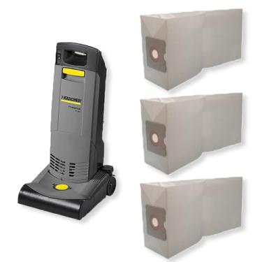 Imagem de 3 Saco Coletor Refil de Papel Descartável para Aspirador de Pó Karcher CV 30/1 Cartucho Bag Tambor