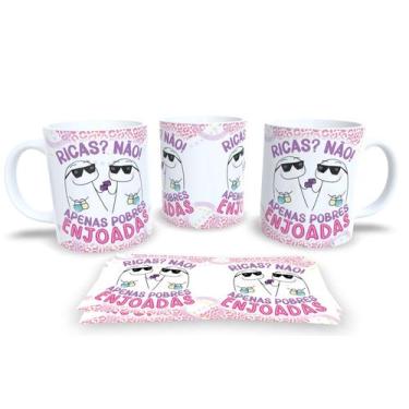 Imagem de Caneca de Porcelana Personalizada Flork Amizades Com Frases Divertidas