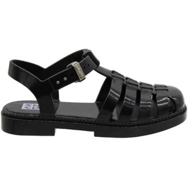 Imagem de Sandália Infantil  Aranha Zaxy Lovely Menina, Preto, 28