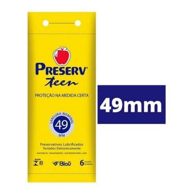 Imagem de Preservativo Preserv Teen Com 6 Camisinhas 49Mm