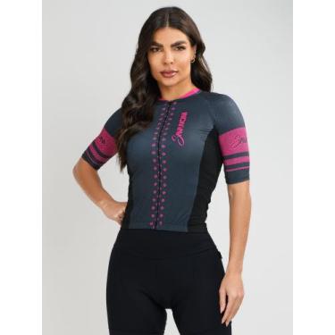 Imagem de Camisa Para Ciclismo Feminina Evolution Pink Savancini (3306), P