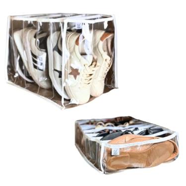 Imagem de Kit 2 Colmeia Organizadora para Sapatos, Tênis, Rasteirinhas e Chinelos - Organizador Premium Para Guarda Roupa Closet Armário - Acabamento Reforçado