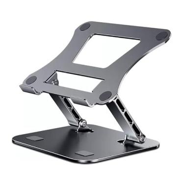 Imagem de Suporte para laptop Suporte dobrável para laptop, suporte de alumínio portátil para laptop, suporte para laptop de até 17,3" Elevador para laptop(Gray)