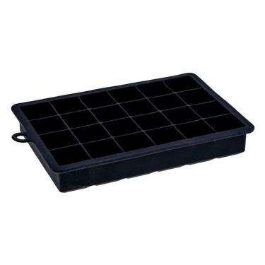 Imagem de Forma de Gelo Preta em Silicone 24 Cubos