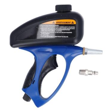 Imagem de Jateador de areia pneumático, Pistola de jateamento de ar abrasivo de 90Psi portátil de 1/4 pol. com conector rápido, Pistola de jato de areia pneumática portátil de 500ml