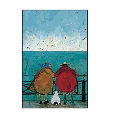 Imagem de Yccafgaanm Estilo minimalista moderno sala de jantar pintura decorativa sala de estar estudo pintura sofá fundo parede quarto mural (cor: estilo K) (estilo L)