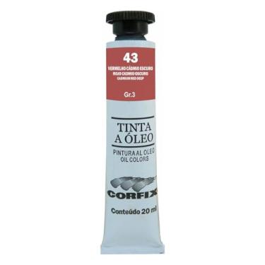 Imagem de TINTA A ÓLEO CORFIX 20ML GR-III AVULSO VERMELHO CÁDMIO ESCURO 043