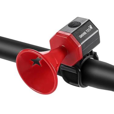 Imagem de LESOVI Buzina Elétrica Para Bicicleta 125 Db, Ciclismo, Scooter, 6 Modos De Som Com Bateria Recarregável, Acessórios À Prova D'Água Bicicleta, Crianças, Meninos E Adultos, Sinos Mountain Bike, Apito