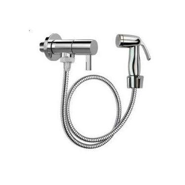 Imagem de Ducha Higiênica Banheiro Completa Luxo 1/4 Metal Cromado 1,20m Chuveir