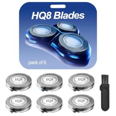 Imagem de SUPERNB Lâminas de substituição para barbeador HQ8 compatíveis com lâminas Philips Norelcos Aquatecc PT710 720 730 870, AT751 AT752 AT880 890, lâminas de substituição com alto desempenho – barbear