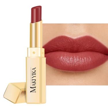 Imagem de MAKI YIKA Batom Vermelho Moisture Mauve Para Mulheres, Gloss Labial Hidratante Para Lábios Secos E Rachados, Cor De Batom Brilhante E Leve, Acabamento Suculento, Ma059 Mauve Pop