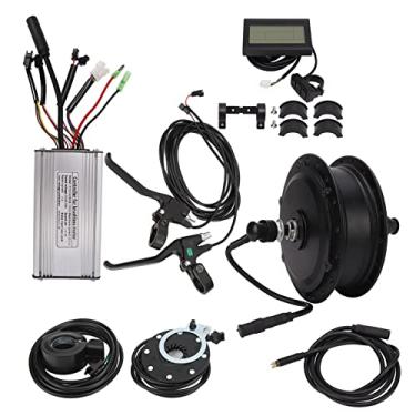 Imagem de Kit de Conversão de Bicicleta Elétrica Com Motor de Acionamento Frontal 48V 500W Com Tela LCD3 Ideal para Bicicleta Elétrica DIY, Scooter, Mountain Bike, (Para raios de aro de 24