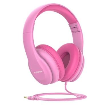 Imagem de Fones de ouvido com fio JoySpark Kids 85dB Volume Limit Rosa