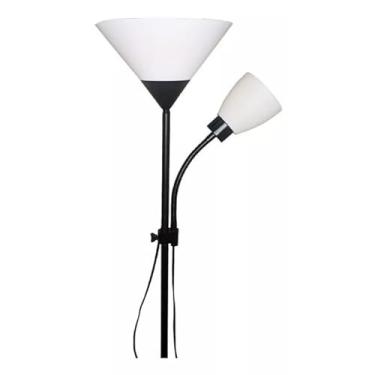 Imagem de Luminária Chão Abajur Articulada Metal Lustre Coluna 178cm Sem Lãmpada