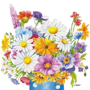 Imagem de Guardanapo para Decoupage 33x33 Vaso de Flores C/2 - PPD ALWAYS CREATI