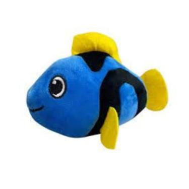 Imagem de Brinquedo Mordedor Pet Pelúcia Peixe 17cm para Cães e Gatos