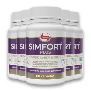 Imagem de Kit 5 Simfort Plus Vitafor 60 Cápsulas