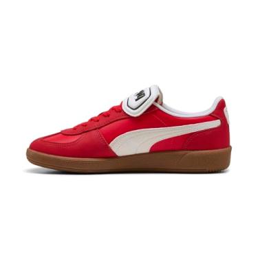 Imagem de PUMA Tênis masculino Palermo Premium, Para todos os tempos, vermelho/branco quente, 40