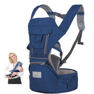 Imagem de Canguru Carregador Bebe Criança Passeio Viagem Bolso Alça Ergonomico Ajustavel Macio Confortavel Seguro Resistente Proteçao Segurança