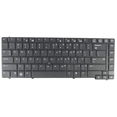 Imagem de Abakoo Novo teclado 594052-001 598042-001 MP-09A63US-6698 PK1307D1A00 compatível com HP EliteBook 8440p 8440W MP-09A63US-6698 com ponta preta dos EUA
