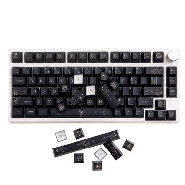 Imagem de GK GAMAKAY Conjunto de teclas de constelação de 150 teclas, teclado PBT de sublimação térmica de cinco lados com perfil cereja original para teclado mecânico para jogos 61/87/98/104/108/Alice Layout