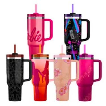 Imagem de Copo De Carro Térmico Barbie Inox 1.2l Com Tampa E canudo Top - sem, A