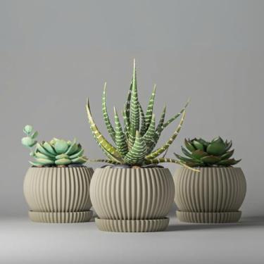 Imagem de Mini Vaso Cachepot Mini Suculenta Decoração Unitario (AREIA)