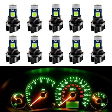 Imagem de WLJH Pacote com 10 lâmpadas de LED Canbus T5 2721 37 74 cunhas PC74 soquetes de torção para painel de instrumentos, painel de instrumentos de substituição