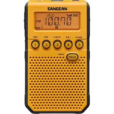 Imagem de Sangean Rádio De Bolso Com Alerta Meteorológico Dt-800Yl Noaa, Am/Fm, Amarelo