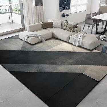 Imagem de Tapetes leves e luxuosos para sala de estar, sofá, mesa de centro, tapetes geométricos modernos, varanda, vestiário (200x250 cm, 78,7x98 pol./DT-6213-flannel-11)