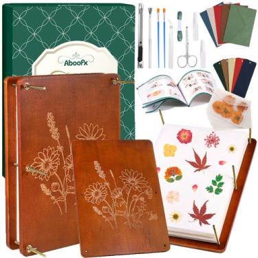 Imagem de Kit de prensa de flores Aboofx 6 camadas de madeira 40 x 30 cm Craft